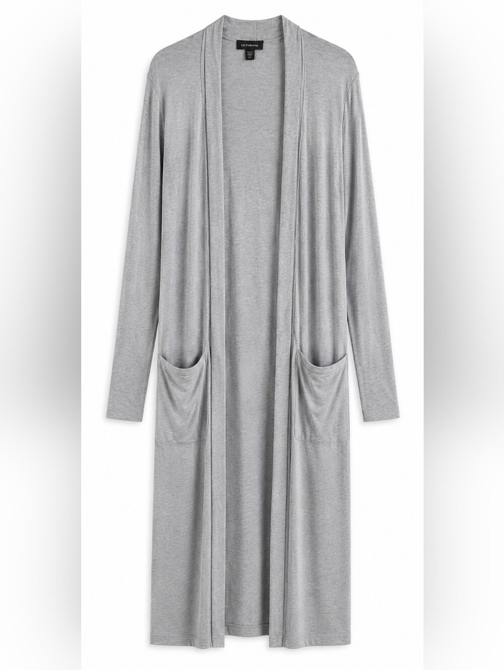 Le Chateau Heather Gray Longline Cardigan XL